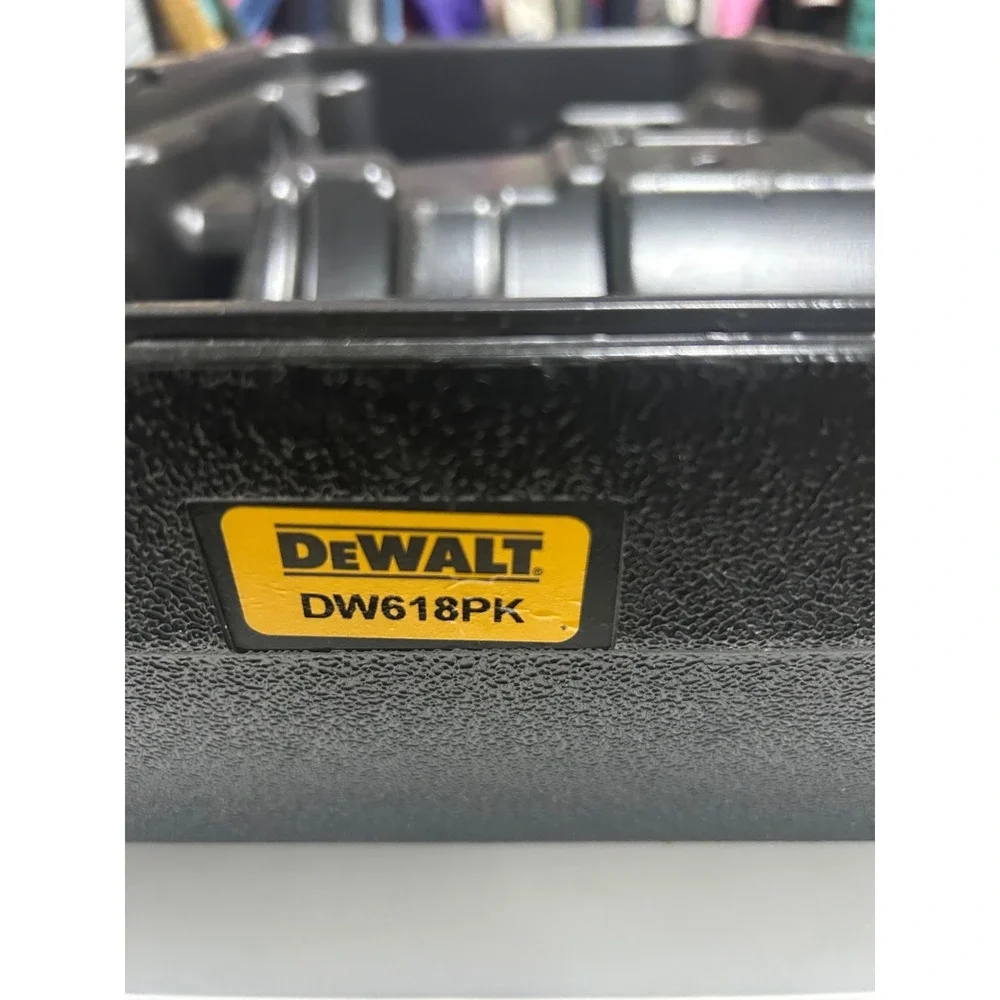DeWalt DW618PK Router Replacement Hard Carrying Case Black Blow Molded Storage